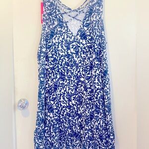 Stitch Fix Lily Pultizer XXL Oyster Bay (Navy) Kristen Flounce Dress New!